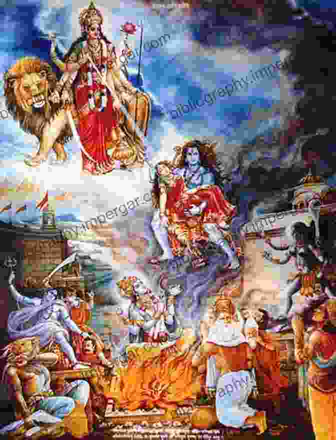 A Depiction Of The Myth Of Daksha's Sacrifice, Where Shiva Destroys The Yagna Shiva Avatars: Shiva Stories G F White