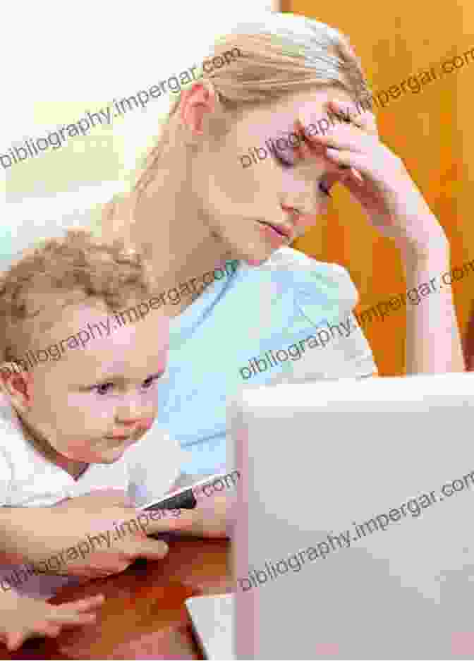 A Mother Sitting At A Table, Looking Overwhelmed With Her Hands On Her Head. Maxed Out: American Moms On The Brink