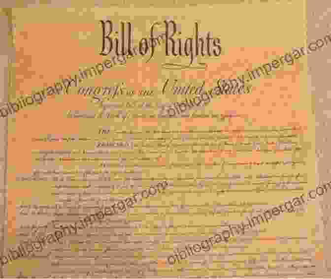 An Image Of The Bill Of Rights, A Parchment Document With Handwritten Text, Featuring The Signatures Of The Founding Fathers. The Declaration Of Independence United States Constitution Bill Of Rights Amendments