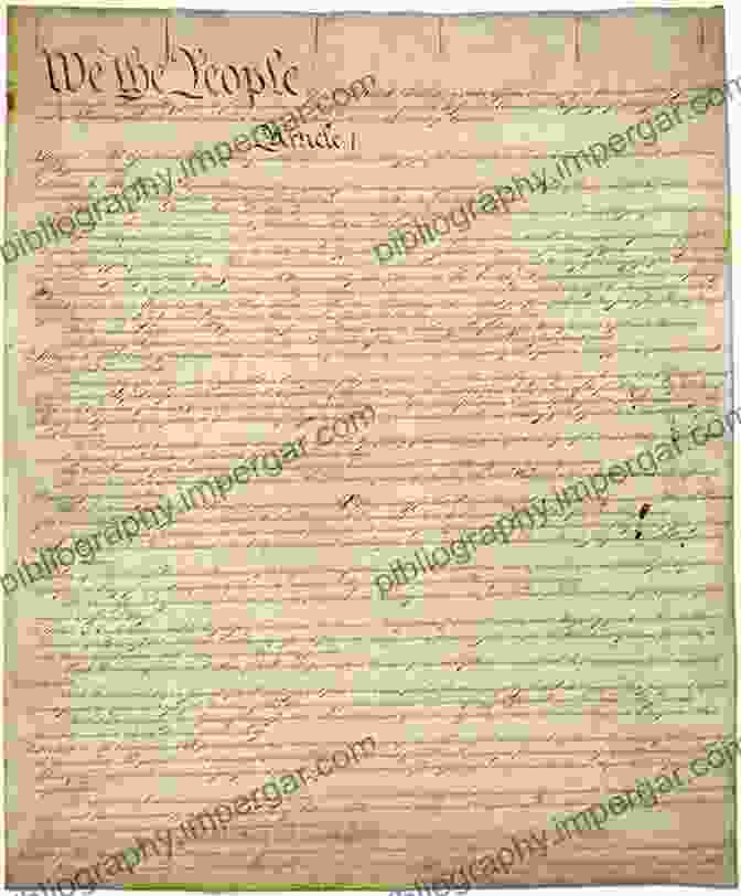 An Image Of The United States Constitution, A Bound Document With Handwritten Text, Featuring The Signatures Of The Founding Fathers. The Declaration Of Independence United States Constitution Bill Of Rights Amendments