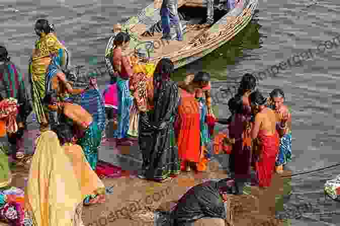 Boats On The Ganges River With Pilgrims Performing Rituals In Varanasi ATARAXIA: 21 PLACES TO VISIT FOR COMPLETE LIFE TRANSFORMATION (Mental Wellbeing Spirituality Emotions Relationships 3)