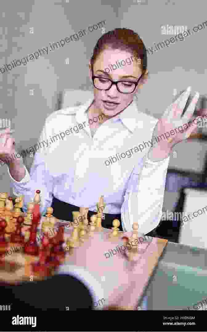 Businesswoman Playing Chess With A Determined Expression The Ultimate Guide To Success And Profit