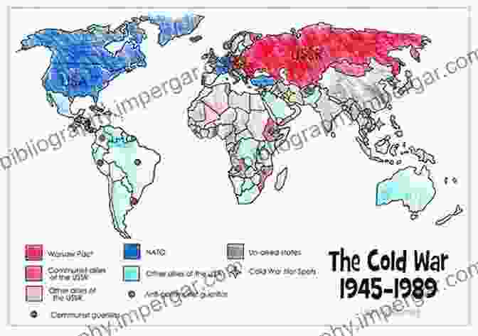 Map Of The World During The Cold War, Showing The Division Between The Soviet Union And The West The Kennan Diaries Frank Costigliola