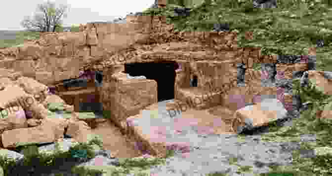 Mithras Temple: A Reconstruction Of A Typical Mithraic Temple, Featuring A Subterranean Layout And Carved Reliefs. The Mysteries Of Mithra (Illustrated)