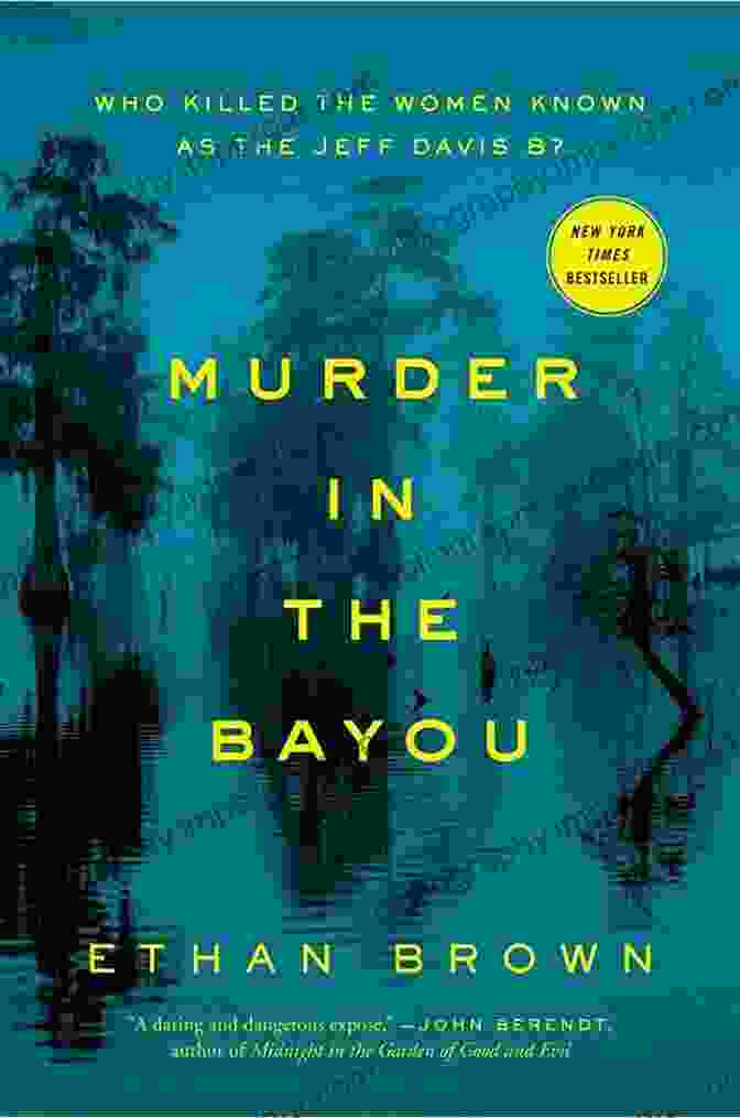 Murder In The Bayou Book Cover Featuring A Silhouette Of A Woman In The Swamps With A Knife Plunged Into Her Chest. Murder In The Bayou: Who Killed The Women Known As The Jeff Davis 8?