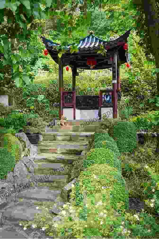 Tranquil Japanese Garden With A Wooden Pagoda And Lush Greenery ATARAXIA: 21 PLACES TO VISIT FOR COMPLETE LIFE TRANSFORMATION (Mental Wellbeing Spirituality Emotions Relationships 3)