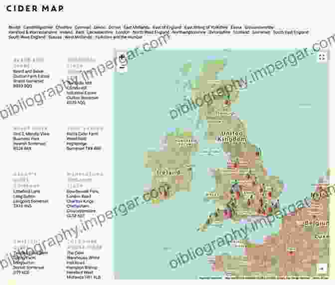 World Map Of Cider Regions Fine Cider: Understanding The World Of Fine Natural Cider